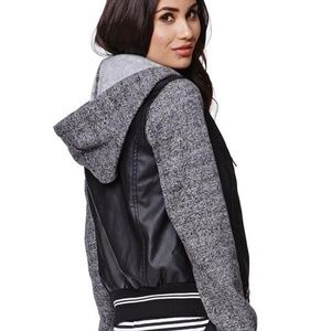 Black leather jacket